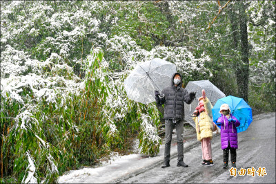 寒流襲台多處降雪 民眾追雪嗨翻天
