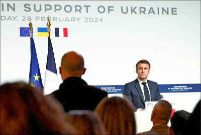 馬克宏：西方不排除派兵進烏克蘭抗俄