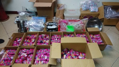 毒品摻咖啡、果汁粉分裝販售 高市警瓦解販毒集團逮5藥頭