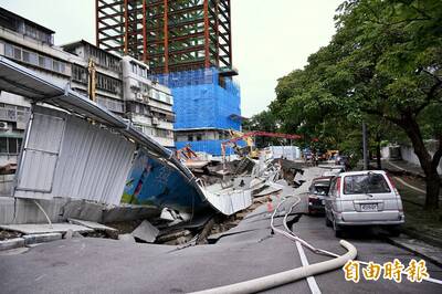 大直民宅塌陷1樓變地下室早有端倪  住戶怒：建物裂痕及管線破裂已半年