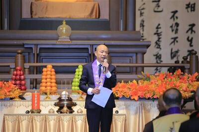 星雲法師圓寂1週年 韓國瑜感佩：兼具教育家、慈善家、宗教家3身分