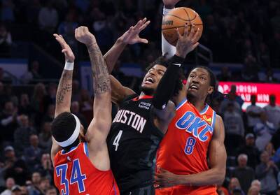 NBA》格林轟37分、菜鳥寫比肩姚明記錄！ 火箭擊敗雷霆豪取10連勝